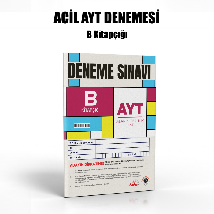 ACİL YAYIN YKS AYT SNV 1-B - 2024-25